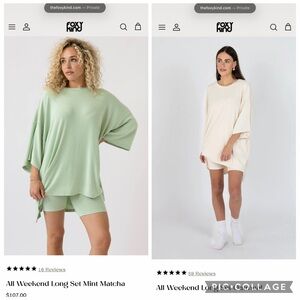 The Foxy Kind Mint and Oatmeal Lounge Set